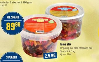 Otto Duborg Toms slik tilbud