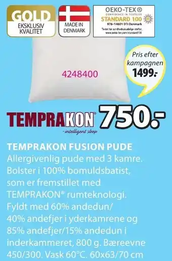 Temprakon Fusion Pude 60x63/70 cm