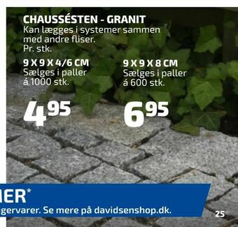 Davidsen Chaussésten - granit tilbud