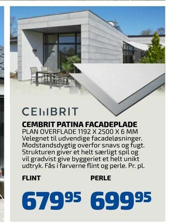 Cembrit patina facadeplade