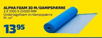 Davidsen Alpha foam 30 m/dampspærre tilbud