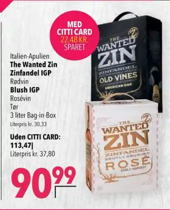 Citti Pampero italiensk rødvin tilbud