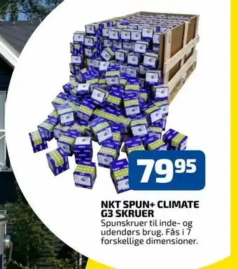 Nkt spun+ climate g3 skruer