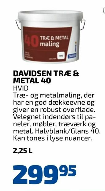 Davidsen Davidsen træ & metal 40 tilbud