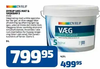 Davidsen Dyrup væg mat & vaskbar 5 tilbud