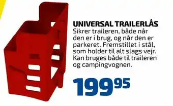 Universal trailerlås