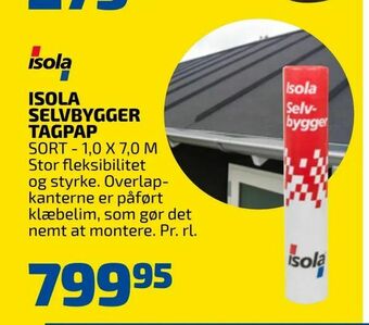 Davidsen Isola selvbygger tagpap tilbud