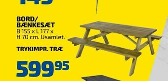 Davidsen Bord/ bænkesæt tilbud