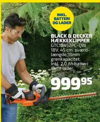 Davidsen Black & decker hækkeklipper tilbud