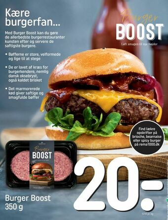 REMA 1000 Burger Boost tilbud