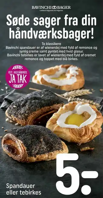 REMA 1000 Spandauer eller tebirkes tilbud