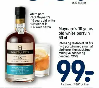 REMA 1000 Maynard's 10 years old white portvin tilbud