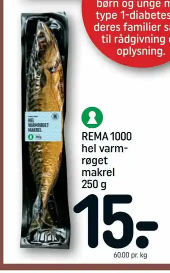 REMA 1000 REMA 1000 hel varmrøget makrel tilbud