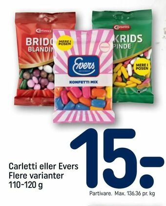 REMA 1000 Carletti eller Evers tilbud