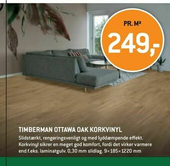 XL-BYG Timberman ottawa oak korkvinyl tilbud