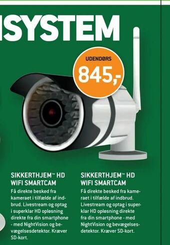 XL-BYG Sikkerthjem™ hd wifi smartcam tilbud