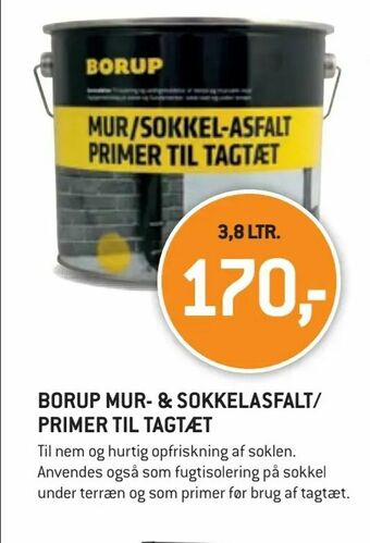 XL-BYG Borup mur- & sokkelasfalt/ primer til tagtæt tilbud