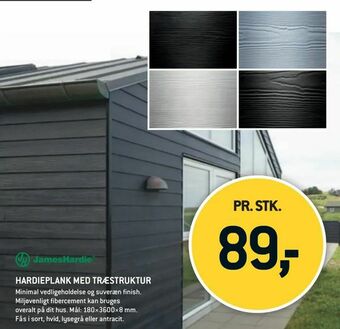 XL-BYG Hardieplank med træstruktur tilbud