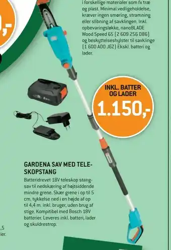GARDENA SAV MED TELESKOPSTANG