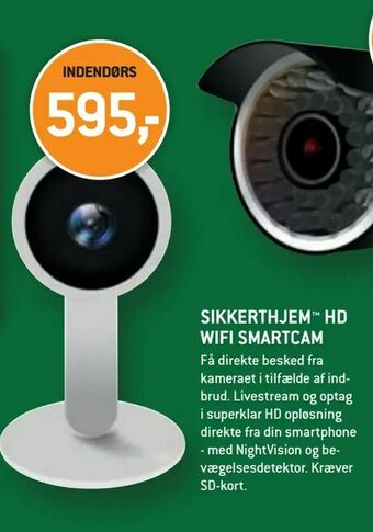 XL-BYG Sikkerthjem™ hd wifi smartcam tilbud