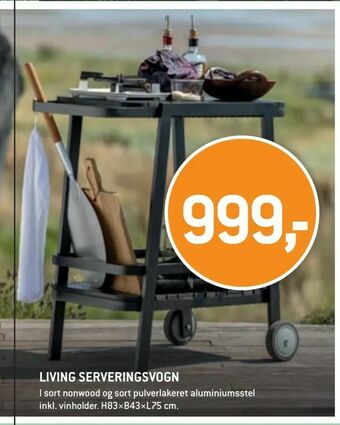 XL-BYG Living serveringsvogn tilbud