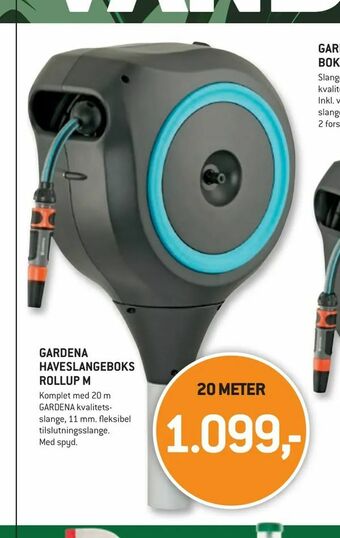 XL-BYG Gardena haveslangeboks rollup m tilbud