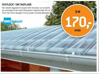 Fastlock® uni tagplade