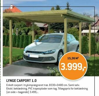 Lynge carport 1,0
