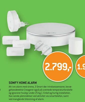 Somfy home alarm
