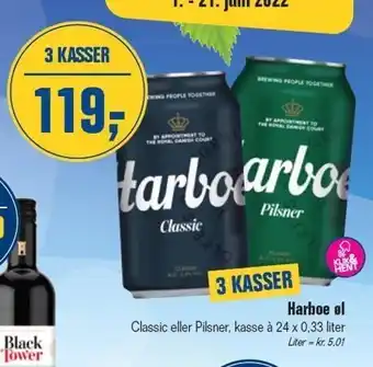 Otto Duborg Harboe øl 3 ks tilbud