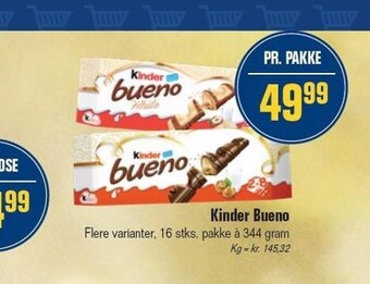 Otto Duborg Kinder Bueno tilbud