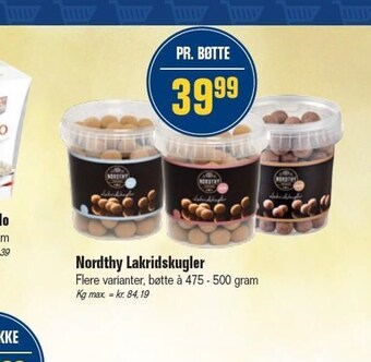 Otto Duborg Nordthy lakridskugler tilbud