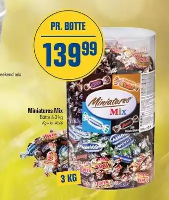Otto Duborg Miniature mix pr bøtte 3 kg tilbud
