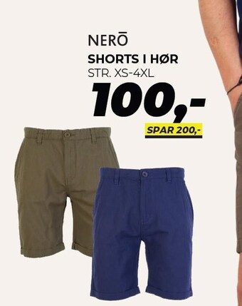 Dansk Outlet Shorts i hør tilbud