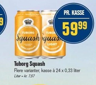Otto Duborg Tuborg squash tilbud