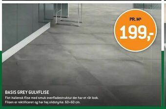 Basis grey gulvflise