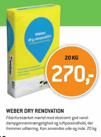 XL-BYG Weber dry renovation tilbud