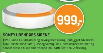 Somfy udendørs sirene