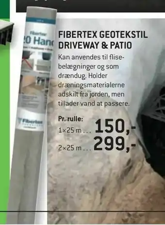 Fibertex geotekstil driveway & patio