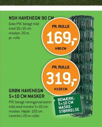 XL-BYG Nsh havehegn 90 cm tilbud