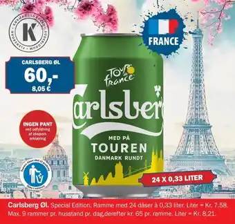Købmandsgården Carlsberg Øl tilbud
