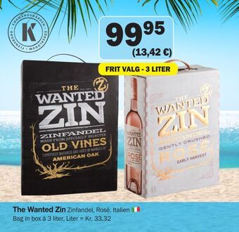 Købmandsgården The Wanted Zin tilbud