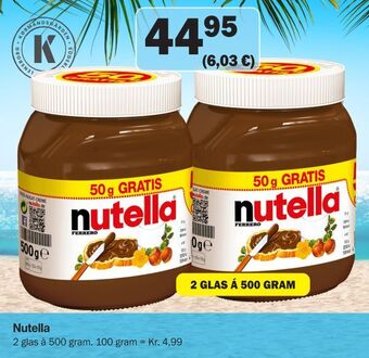 Købmandsgården Nutella tilbud