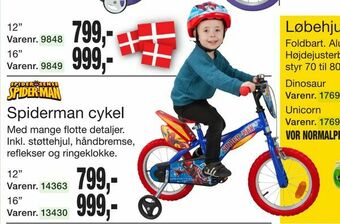 Spiderman cykel