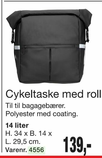 Harald Nyborg Cykeltaske med roll-top tilbud