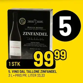 Vino dal tallone zinfandel