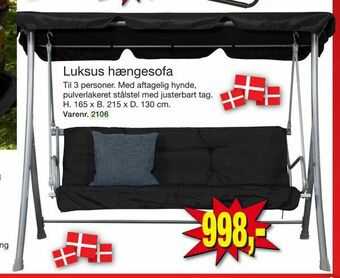 Harald Nyborg Luksus hængesofa tilbud