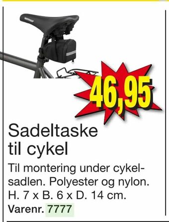 Harald Nyborg Sadeltaske til cykel tilbud