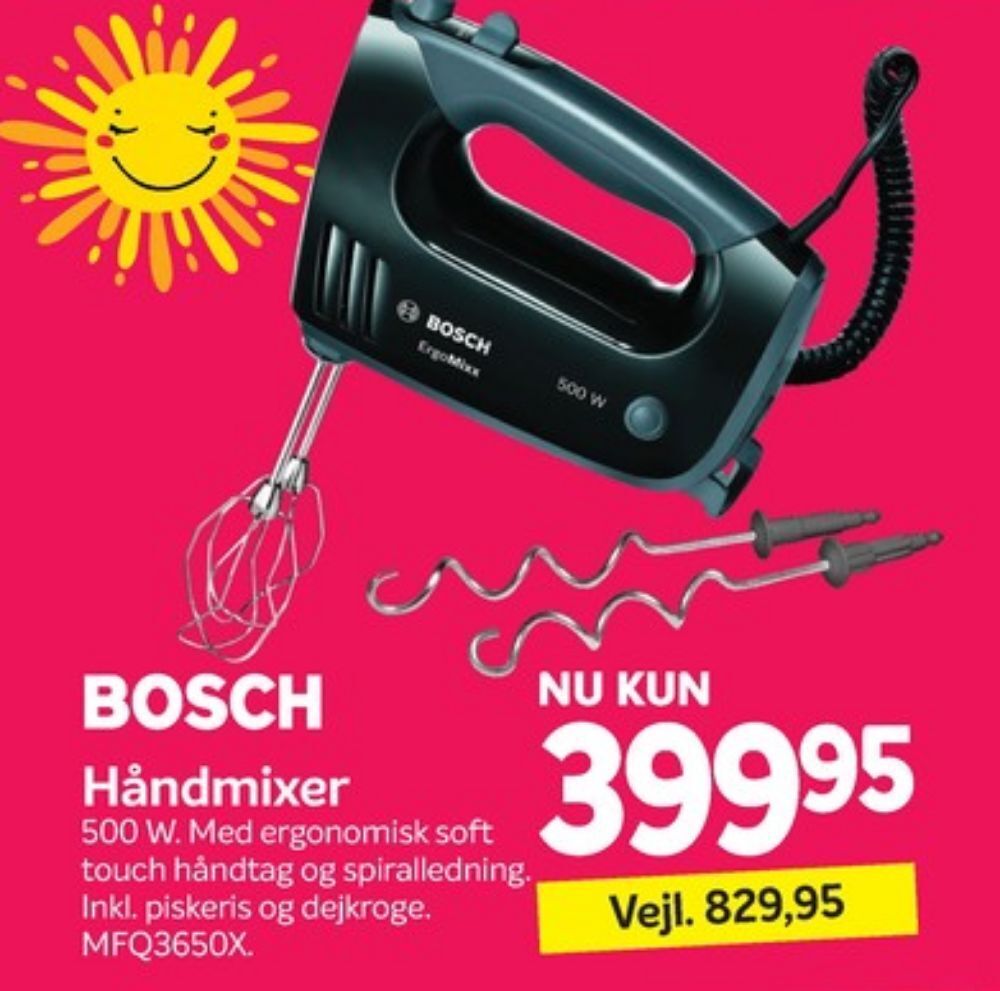 Bosch håndmixer tilbud hos Din Isenkræmmer