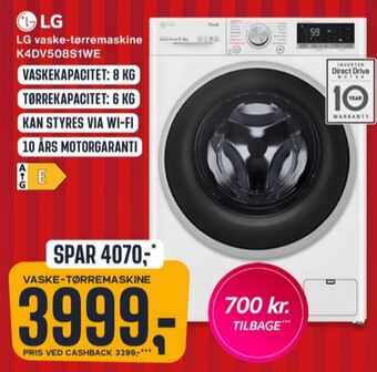 Skousen Lg vaske-/tørremaskine tilbud